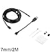 Produktbild XCSOURCE® 7mm-2M Mikro-USB-wasserdichtes 6LED Borescope Endoscope Inspektions Schlauch Kamera + USB Adapter für PC androides Gerät mit OTG Funktion BI705
