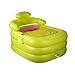 Produktbild Kleine aufblasbare aufblasbare Badewanne für Erwachsene Tragbare Badewanne Pool Erwachsener verdickter Badeeimer Mit elektrischer Pumpe Fußpumpe Schwimmbad Klein und einfach zu lagern ( Color : B Green , Size : Foot pump )
