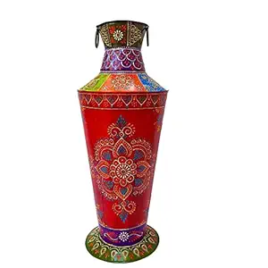 Apka Mart The Online Shop Handcrafted Colourful Vase 24 Inch for Room Decor and Gifts