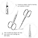 PIXNOR Nose Hair Scissors Beard Eyebrow Trimmer Scissors Stainless Steel Set