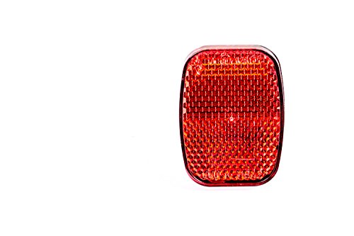 Schutzblech Reflektor Rück Strahler Heck Katzenauge Fahrrad Sicherheit ROT - 3