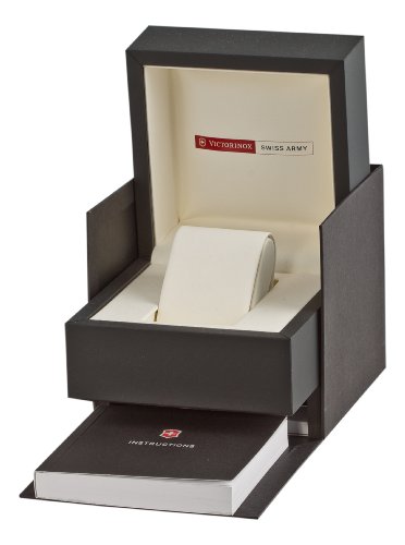 Victorinox Swiss Army Men's Automatic Watch with Black Dial Analogue Display and Silver Stainless Steel Bracelet 241373