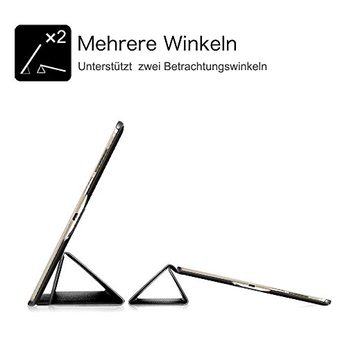 Fintie Samsung Galaxy Tab S 10.5 Hülle Case – Ultra Schlank superleicht Ständer Smart Shell Cover Schutzhülle Etui Tasche mit Auto Schlaf / Wach Funktion für Samsung Galaxy Tab S 10.5 T800 T805 (10,5 Zoll) Tablet-PC, Schwarz - 7