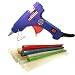 Produktbild Heissklebepistole Hot mit 16 Stangen Extra Lang 8-Kleber transparent (20 cm) und 8 Farben mit Glitzer (18 cm) referenzgerät für bricolaje. Klebepistole basteln. Blau.