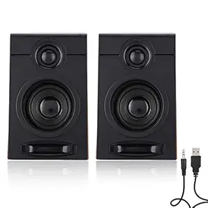 Speakers PC Paird 3in Heavy Bass Computer Speakers HiFi Sound Computer Subwoofer with Non-Slip Mat