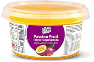 3:15PM POPPING BOBA Fruit Juice Pearls for Bubble Tea (450G) PASSION FRUIT FLAVOR