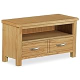Roseland Furniture Londres roble lacado Mueble para TV pequeña, color beige