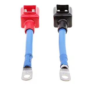 Ecomspace 1 Pair Car Positive+Negative Battery Extension Cable Wire Connector Terminal