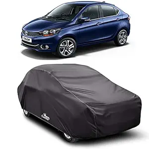 ROYALS CHOICE Water Resistant Car Cover for Tata Tigor (Gray Without Mirror Pocket)