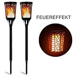 Licht Sensor: Schaltet sich in der dämmerung automatisch ein und schaltet sich bei tagesanbruch ab. Diese Barockstil Solarleuchte Garten besteht aus 99 LEDs. Das Licht flackert wie echtes Feuer und bringt eine angenehme Atmosphäre mit sich. Auf den ersten Blick denkt man wirklich, dass dort eine echte, brennende Fackel steht.