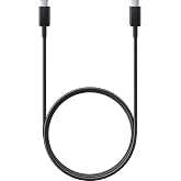 Samsung EP-DX510 USB Type-C USB Type-C kablo, veri kablosu, şarj kablosu, 1,8 m, 5A, siyah