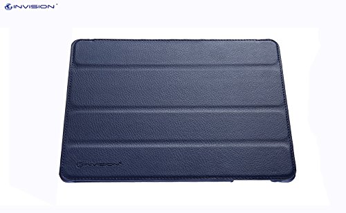 Invision® iPad 2 iPad 3 und iPad 4 Intelligente Hülle – Tolles Design – Magnetische Aufweck/Schlaf-Funktion – Hochwertiges PU-Leder (iPad 2 3 4 / Dunkel Blau) - 6