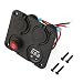 Produktbild Funrunnstore Auto Zigarettenanzünder Splitter Marine Auto RV LKW 4 Loch Panel Dual USB Ladegerät Voltmeter 12 V Steckdose Schalter (schwarz)