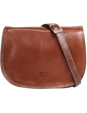 piké Umhängetasche braun echt Le