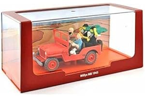 OPO 10 Générique Auto Replica Compatibile 1/43 per Tintin Jeep Willys