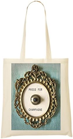 Press Champagne Ring Bell Shopping Tote Bag