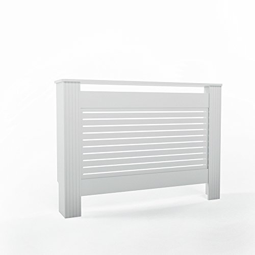 Heizkörperverkleidung 112cm Weiß - im trendigen Landhaus Stil