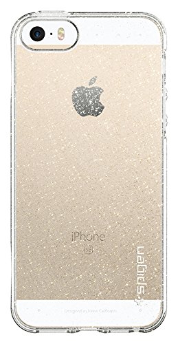 iPhone 5 / 5S / SE Case, SpigenÂ® [Liquid Armor] [Glitter Crystal
Quartz] SOFT-FLEX **NEW** Silicone Shockproof Protection, Premium
Flexible Soft TPU slim thin clear cover for iPhone 5 / 5S / SE -
(041CS21959)