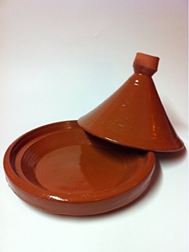 2er Set, marokkanische Marrakesch Tajine Tagine zum kochen Berber Ø 30cm für 3-5 Personen + marokkanische Küche Kochbuch - 2