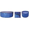 Aquaforte Folding Flexi Bowl Diameter 120 x 60 cm (H) Blue with Cover Net and practical bag