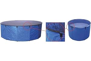 Aquaforte Flexibles Faltbecken "Koi bowl", Ø 120 x H 60 cm (± 680 Liter), inkl. Abdecknetz und praktischer Tragetasche, blau