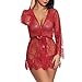 Produktbild TDFGCR Damen Lace Transparent Babydoll Damen Leidenschaft Versuchung Kleidung Unterwäsche
