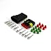 Produktbild 0,3 - 0,5 mm² Grün 4 - Polig AMP Superseal Set wasserdicht IP 67 1.5 0,35 0,50 0,75 1,50 2,5 1-polig 2-polig 3-polig 4-polig 5-polig 6-polig Sortiment Box Kasten Steckverbinder Elektrik KFZ Steckverbinder stecker buchse gehäuse (0,3 - 0,5 mm² Grün 4 - Polig)