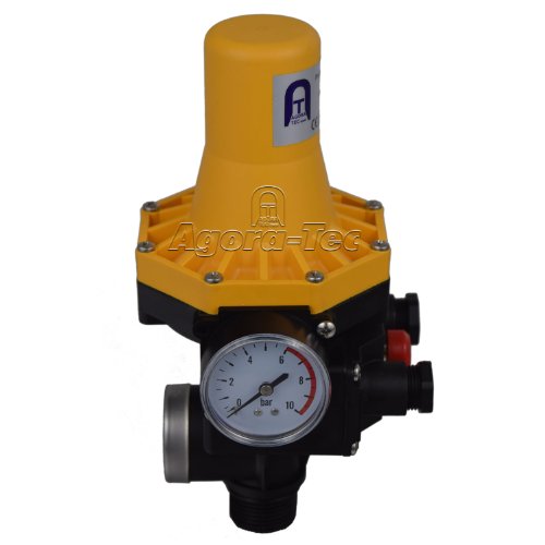 Agora-Tec Pumpen Druckschalter AT-DW-3 ohne Kabel zur Pumpensteuerung für Kreisel-, Tauch- Tiefbrunnenpumpen mit Betriebsdruck von 7 bar, AT 003 001 001 - 2