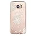 Produktbild KSHOP Schutzhülle Case Cover für Samsung Galaxy S7 edge Hülle Case TPU Silikon Crystal Taschen Schale schlank Durchsichtig kratzfeste stoßdämpfende - Weißer Löwenzahn