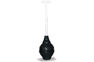 Korky 96-4AM BeehiveMAX Toilet Plunger, Black