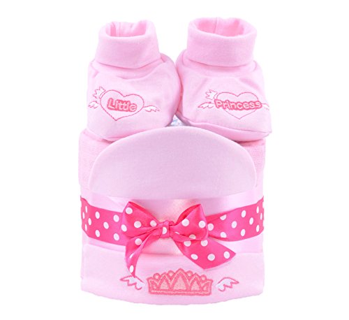 Baby Girls Mini Nappy Cake, Baby Shower Gift, Pink Baby Hamper - FAST & FREE DELIVERY!