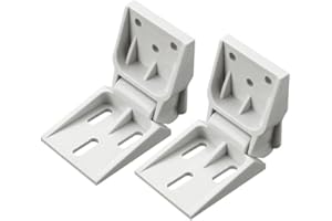 EASYBYMALL cerniere per porte adatte a Frigorifero, Cerniera di ricambio in plastica per congelatori Haier, confezione da 2 con 3 fori preforati, Cerniera in plastica per cerniera di porta pieghevole Haier