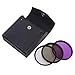 Produktbild Ballylelly-3pcs Filterlinse polarisierte CPL + UV + FLD Kamera Filter Kit mit Tragetasche