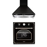 Horno empotrable Victoria Diseño retro:  horno con encanto del s. XIX . Familiar:  interior amplio con capacidad de 70 L . Muchas funciones:  descongelación, calor arriba y abajo, grill y circulación de aire