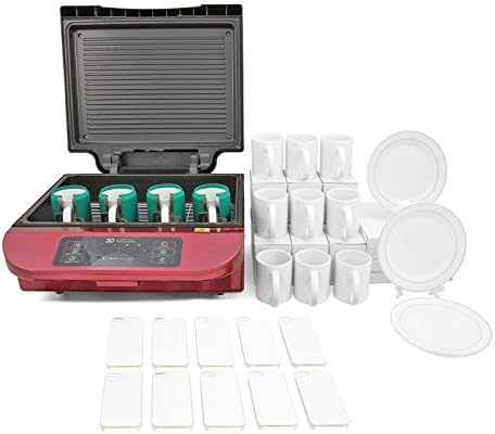 PixMax 3D Sublimation Machine Van Gogh Bundle - Red