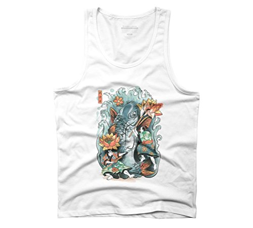 Make Art Not War Men's 2X-Large White Graphic Tank Top - Design By Humans