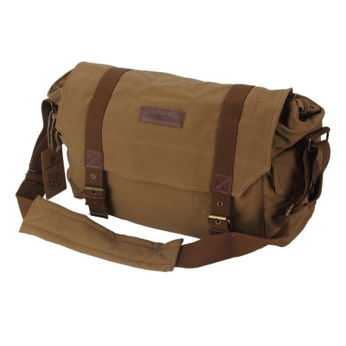 Koolertron Sac de cam  ra Sacoche de voyage Etui En Toile Sac d   paule Canvas d appareil photo reflex DSLR Sac    bandouli  re pour Appareil Photo R  flex DSLR SLR Canon Nikon Sony Olympus etc  Jaune 