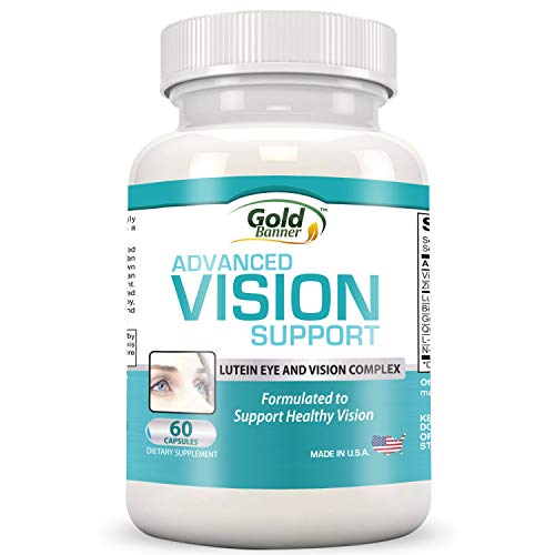 Soutien Avancé pour la Vision à la Lutéine -Pilules pour la Vision contenant de la lutéine, de la myrtille, du zinc, des pépins de raisin et des vitamines essentielles -Capsules pour la Vision entièrement naturelles pour la santé des yeux -Fabriquées aux États-Unis !