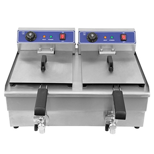 Ridgeyard 19l Edelstahl Stahl Doppel Fritteuse Doppel Tank Kommerzielle Kche Tief Fett Friteuse Restaurant Deep Fryer Ridgeyard 19l Edelstahl Stahl Doppel Fritteuse Doppel Tank Kommerzielle Kche Tief Fett Friteuse Restaurant Deep Fryer