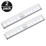 Ampliamente utilizado】Con el tamaño portable y 10 LED brillante pero no áspero, perfectos para el dormitorio, la cocina, el cuarto de baño, el armario, el gabinete, el guardarropa, el pasillo, las escaleras, el garage, el cajón.
