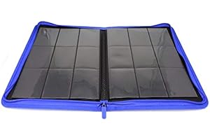 docsmagic.de PRO-Player 9-Pocket Zip-Album Dark Blue - 360 Card Binder - MTG - PKM - YGO - Cerniera Blu Scuro