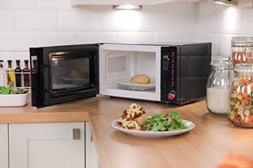 Russell Hobbs RHM2080BR 20 Liter schwarz Digital Mikrowelle mit rotem Griff und Tasten - 5