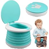 MooieBaby's Foldable Kids Toilet, Multifunctional Practice Toilet, Carry Potty, Portable Potty (Green)