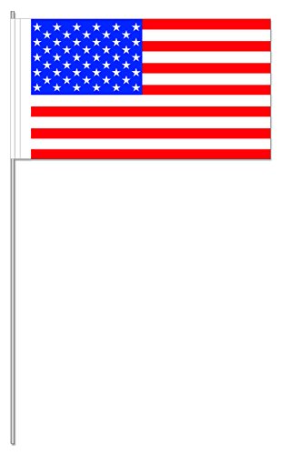 10 Fähnchen * USA * als Deko für Mottoparty oder Länder-Party // Flaggen Fahnen Papierfahnen flag amerika Stars an Stripes