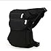 Magideal Canvas Drop Waist Leg Bag Motorcycle Rider Belt Waist Fanny Bags Black RS.870.00