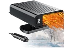 Showvigor 2026 Upgraded Portable Car Heater, 12V Fast Heating for Quick Defrosting & Defogging, 150W Vehicle Heater & Cooler with Cigarette Lighter Plug, Universal for All Cars