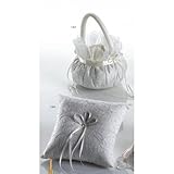 cesta de arras y cojin de alianzas Medidas cojín: 20x20cm Medidas cesta: 25x14cm