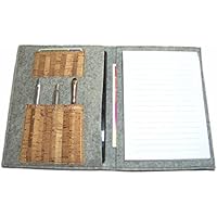 Organizer mit Tabletfach inkl. Din A5 Block Merino Wollfilz Filz Kork