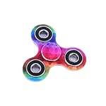 Fidget Spinner, Switchali Spinner Star Brass Hand Toy Finger Bar Pocket neon grün Tri-Spinner Fidget Spielzeug Focus Spielzeug mit Hybrid-Keramik Lager Ultra Spinner Fidget Spielzeug für die Hand / Finger als Ablenkung aus Teilcarbon mit Drei / Trio Kugellager Perfekt, Angstzustände und Autismus Erwachsene Kinder (A)