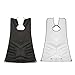 Beard Apron Gather Cloth Bib Facial Hair Trimmings Catcher Cape Sink White/Black - White, 70mm
